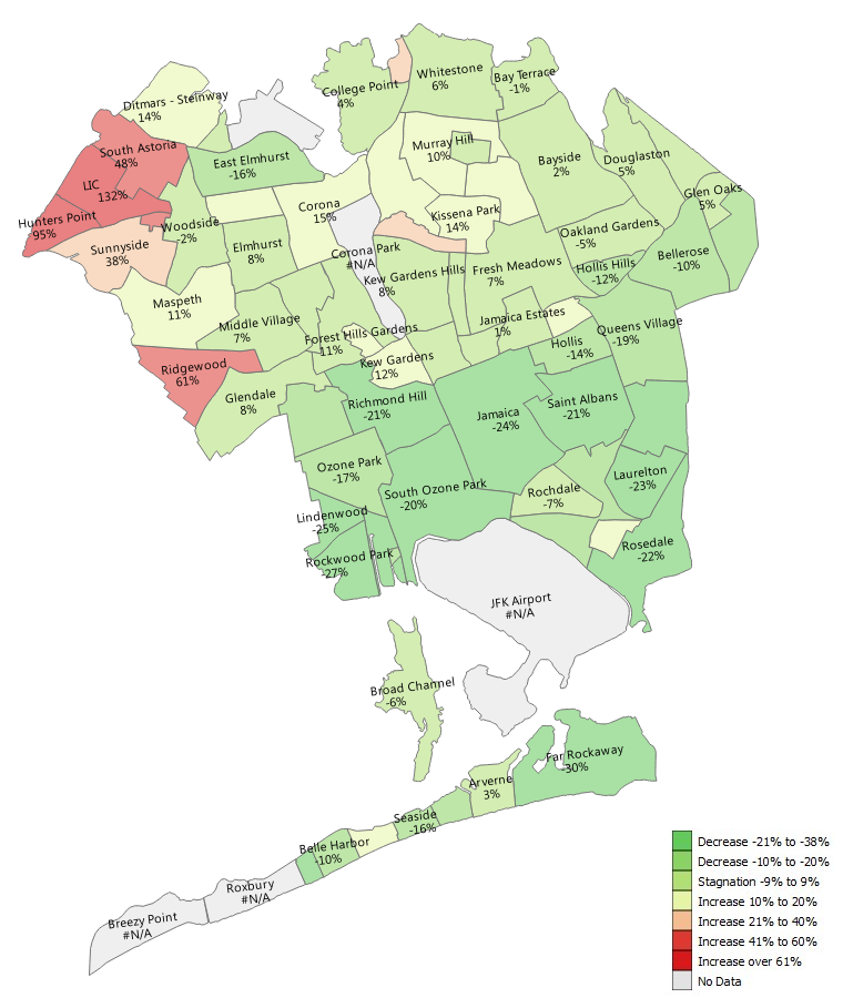 Queens Gentrification Map