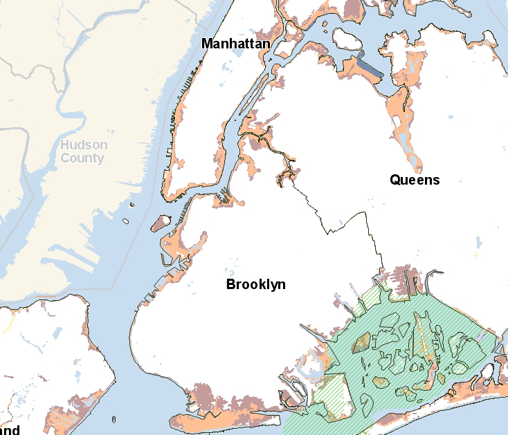 NYC fema flood zones map
