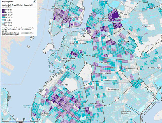 Unaffordability Map Identifies Fast Gentrifying Neighborhoods