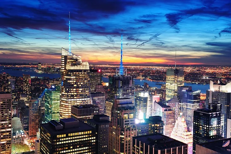 The towers of Times Square, Midtown Manhattan