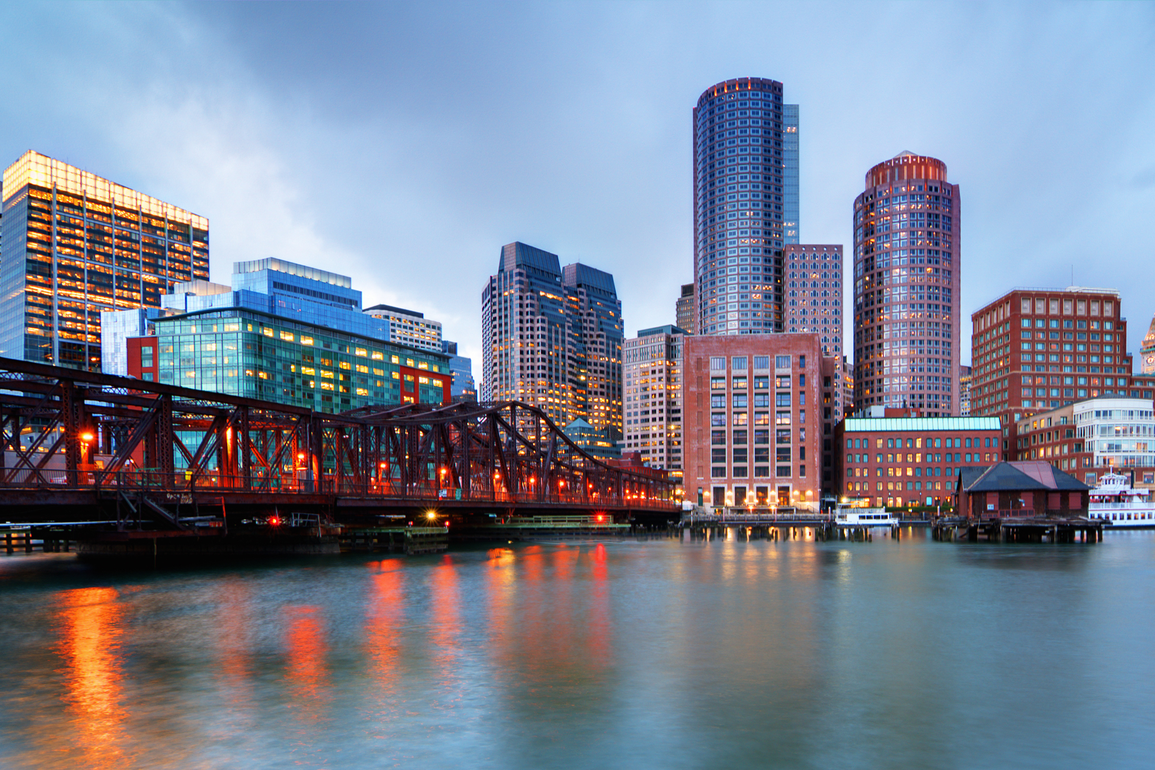 Office buildings in Boston, Mass.